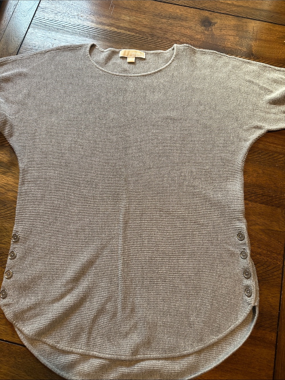Michael Kors gray Knit  with Side Buttons